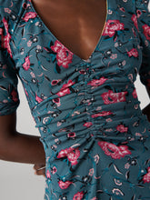 Load image into Gallery viewer, DVF	KOREN REVERSIBLE DRESS DANCING ROSE MIX