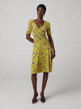 Load image into Gallery viewer, DVF	KOREN REVERSIBLE DRESS DANCING ROSE MIX