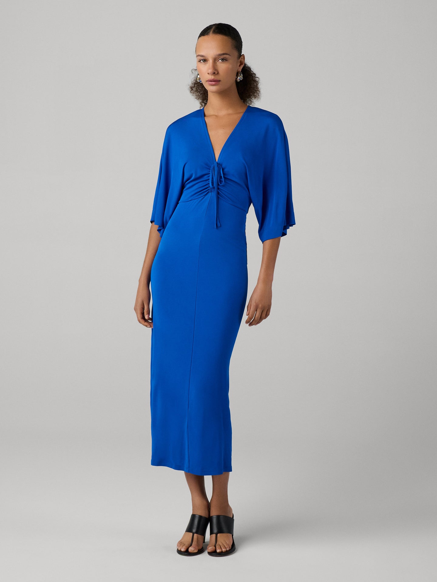DVF	VALERIE DRESS SAPPHIRE BLUE