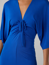 Load image into Gallery viewer, DVF	VALERIE DRESS SAPPHIRE BLUE