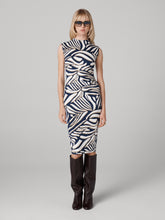 Load image into Gallery viewer, DVF	DARRIUS DRESS SAVANNA SHADOW NAVY