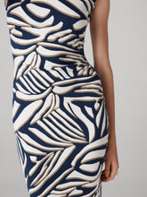Load image into Gallery viewer, DVF	DARRIUS DRESS SAVANNA SHADOW NAVY