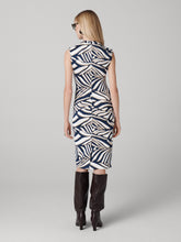 Load image into Gallery viewer, DVF	DARRIUS DRESS SAVANNA SHADOW NAVY