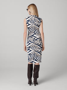 DVF	DARRIUS DRESS SAVANNA SHADOW NAVY