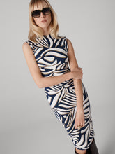 Load image into Gallery viewer, DVF	DARRIUS DRESS SAVANNA SHADOW NAVY