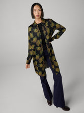 Load image into Gallery viewer, DVF	PRITA DRESS	GINGKO FANS BLACK