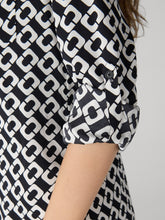 Load image into Gallery viewer, DVF	PRITA DRESS	CHAIN LINK MEDIUM BLACK