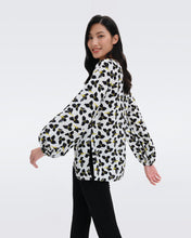 Load image into Gallery viewer, DVF NEW FREDDIE BLOUSE GRAPHIC FLOWER SM IVORY