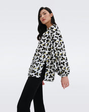 Load image into Gallery viewer, DVF NEW FREDDIE BLOUSE GRAPHIC FLOWER SM IVORY