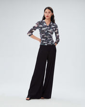 Load image into Gallery viewer, DVF	JULIE 3/4 TOP	OCEAN TIDE ORCHID