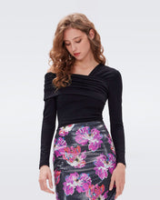 Load image into Gallery viewer, DVF	DOLORES TOP BLACK