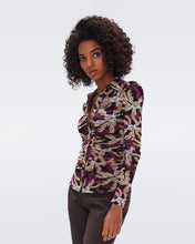 Load image into Gallery viewer, DVF	NATHANIEL REVERSIBLE TOP FALL LEAVES LG/TINY BEAN