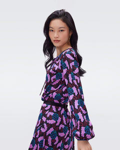DVF	FREDDIE BLOUSE	AUTUMN BERRIES LG PINK ME