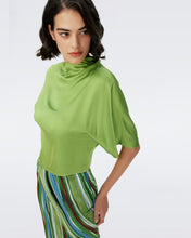 Load image into Gallery viewer, DVF	OLYMPIA TOP CHARTREUSE