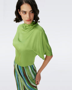 DVF	OLYMPIA TOP CHARTREUSE