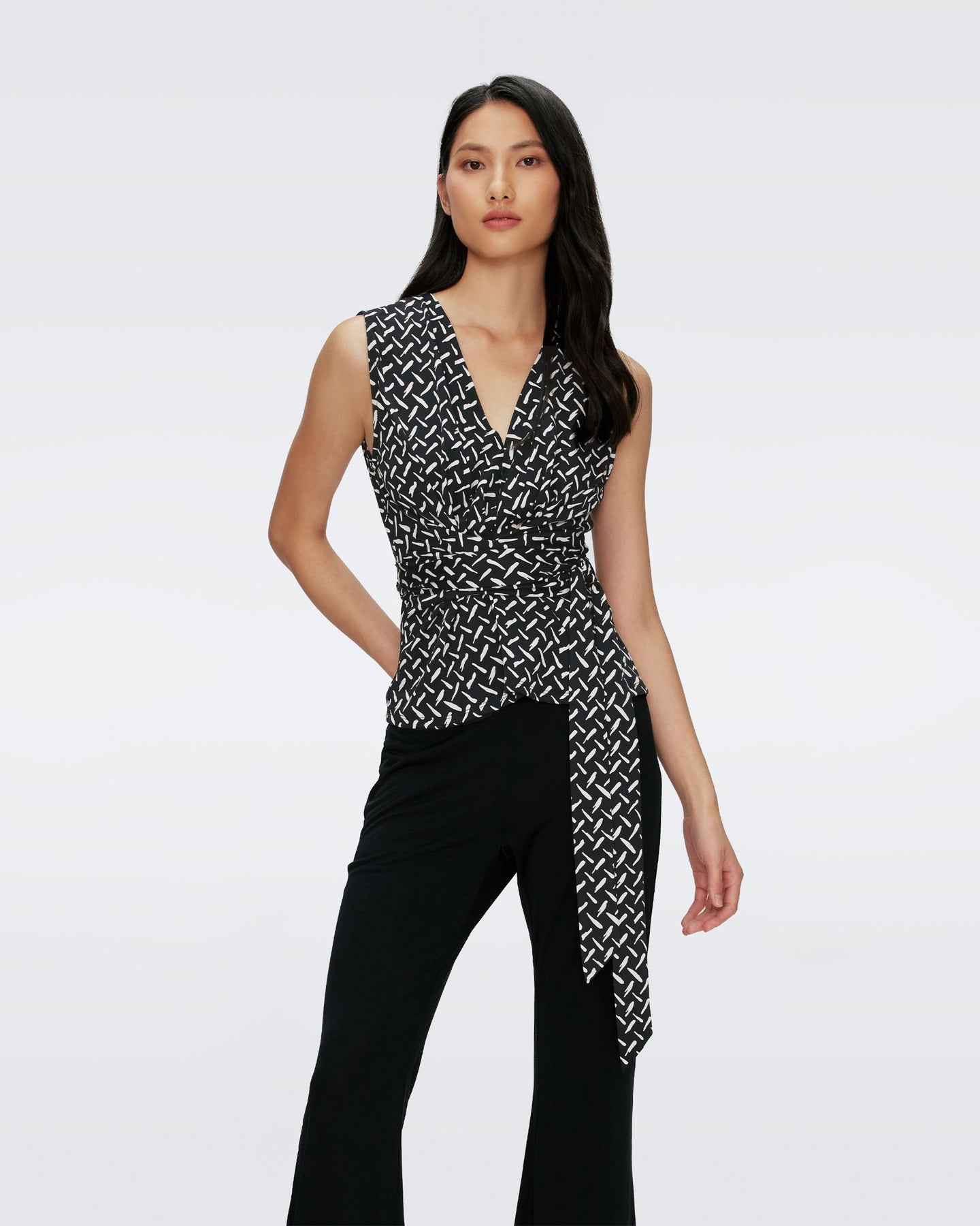 DVF	RACHAEL TOP TIGRIS