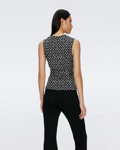 DVF	RACHAEL TOP TIGRIS