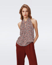 Load image into Gallery viewer, DVF	ARES TOP PEBBLES RED