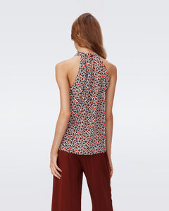 DVF	ARES TOP PEBBLES RED