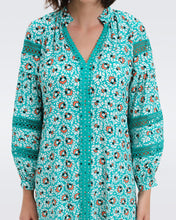 Load image into Gallery viewer, DVF	JESSICA DRESS PEBBLES SUMMER SM TURQUOISE