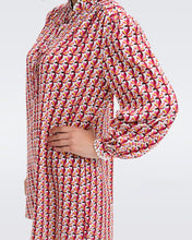 Load image into Gallery viewer, DVF	PRUDENCE DRESS FLEURGEO SIGNATURE PINK