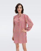 Load image into Gallery viewer, DVF	PRUDENCE DRESS FLEURGEO SIGNATURE PINK