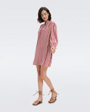 Load image into Gallery viewer, DVF	PRUDENCE DRESS FLEURGEO SIGNATURE PINK