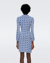 Load image into Gallery viewer, DVF	CHUCK DRESS VINTAGE CANE MED MIDNIGHT BLUE