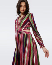 Load image into Gallery viewer, DVF	JENIFER DRESS REEDS PINK