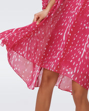 Load image into Gallery viewer, DVF	ILEANA DRESS FAWN SANGRIA