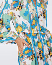 Load image into Gallery viewer, DVF	SCOTT DRESS DAY DREAM FLORAL BLUE MED