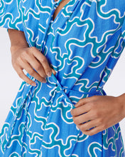 Load image into Gallery viewer, DVF	DROGO DRESS CLOUD PATCH BLUE