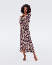 Load image into Gallery viewer, DVF	SYLVIANA DRESS	FALL LEAVES MED