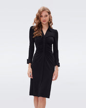 Load image into Gallery viewer, DVF	SHESKA MIDI DRESS BLACK