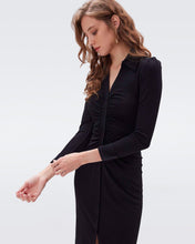 Load image into Gallery viewer, DVF	SHESKA MIDI DRESS BLACK