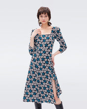 Load image into Gallery viewer, DVF	JOANNA DRESS DAISY SM IVORY