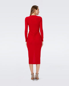 HADES DRESS IN SCARLET