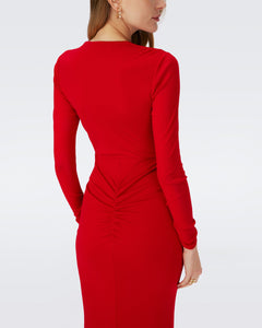 HADES DRESS IN SCARLET