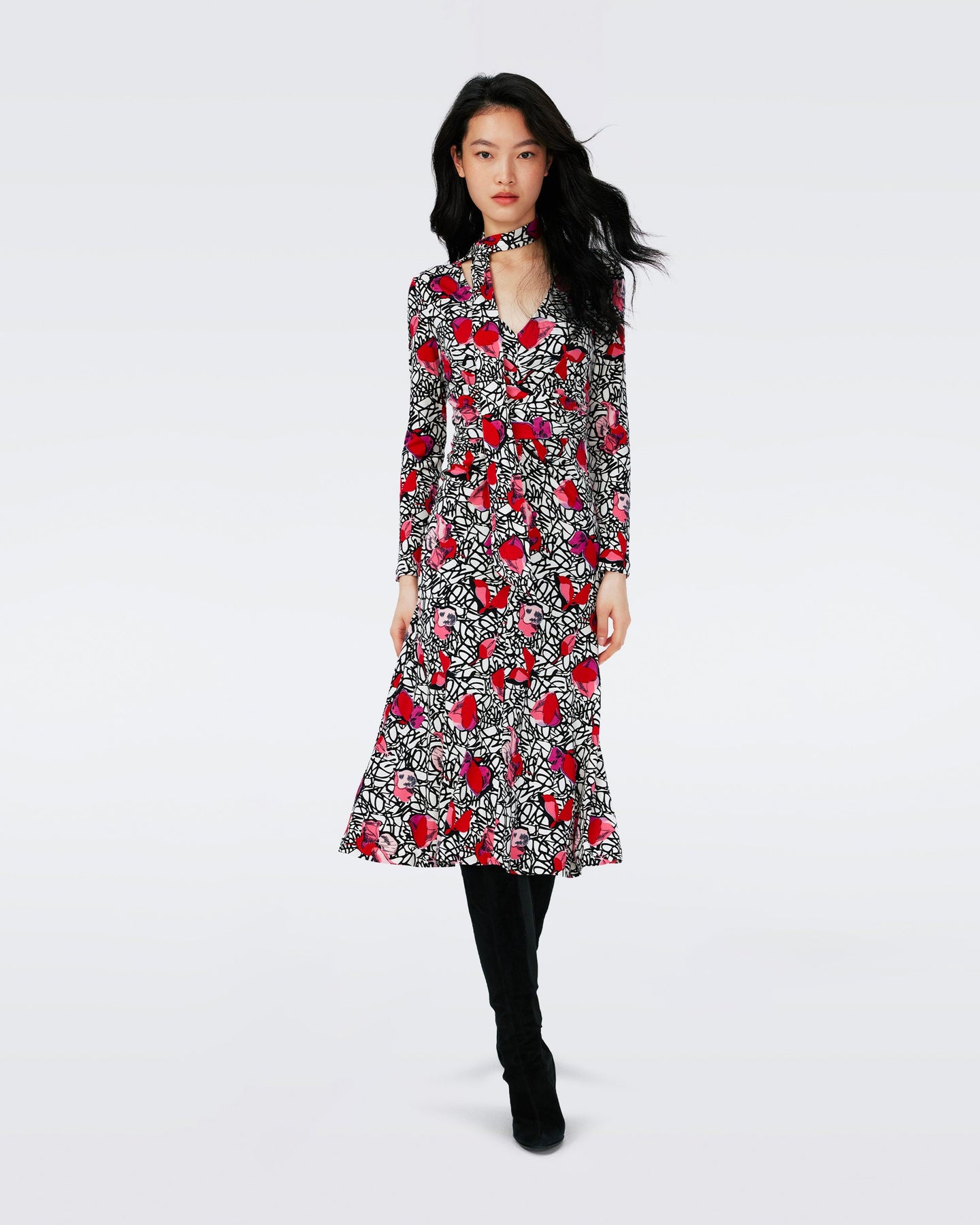 MARSHA DRESS IN SIGNATURE FLORAL