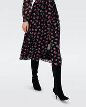 Load image into Gallery viewer, ERICA LONG SLEEVE MIDI DRESS IN FORTUNE ROSE DOT