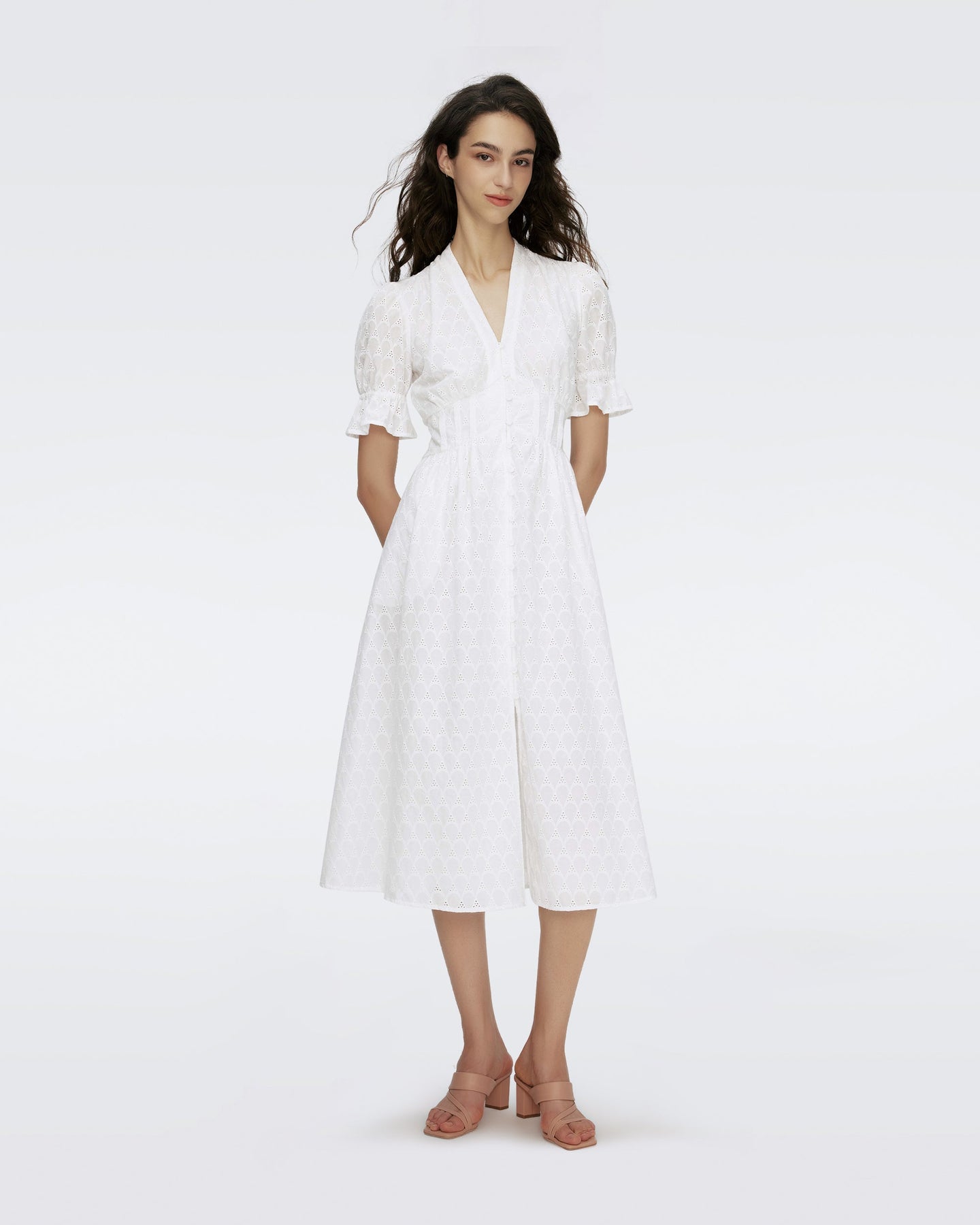 DVF	ERICA DRESS IVORY