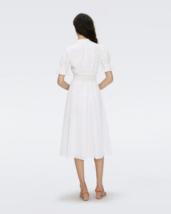 DVF	ERICA DRESS IVORY