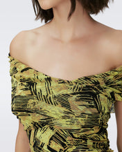 Load image into Gallery viewer, DVF	LOVINIA DRESS BAMBOO CHARTREUSE