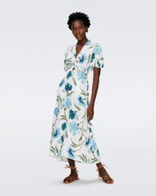 Load image into Gallery viewer, DVF	MAJORIE DRESS DIANTHUS LARGE LG BLUE