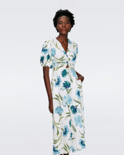 Load image into Gallery viewer, DVF	MAJORIE DRESS DIANTHUS LARGE LG BLUE