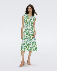 DVF	LIVIA DRESS	EARTH FLORAL MULTI