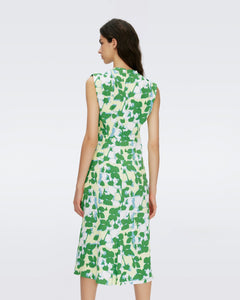 DVF	LIVIA DRESS	EARTH FLORAL MULTI