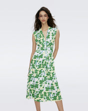 Load image into Gallery viewer, DVF	LIVIA DRESS	EARTH FLORAL MULTI