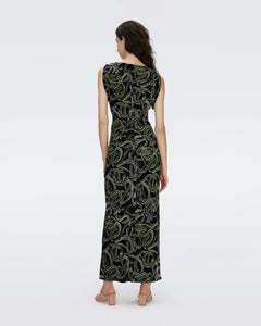 DVF	GERTRUDE DRESS RIBBON SNAKE