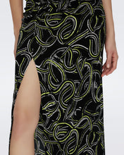 Load image into Gallery viewer, DVF	GERTRUDE DRESS RIBBON SNAKE